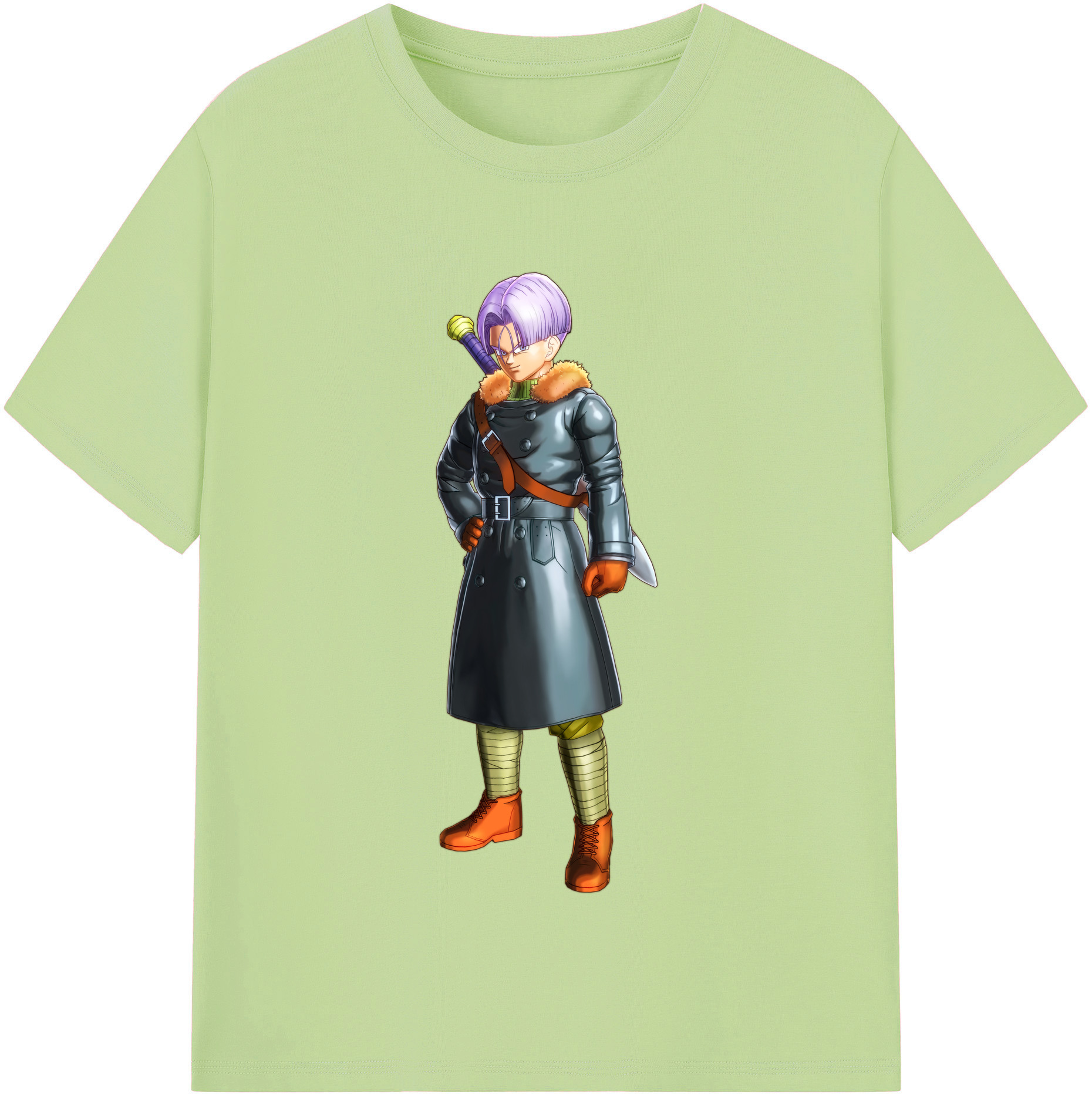 （画像用） ドラゴンボール トランクス（Torankusu）DRAGON BALL Trunks 綿100％半袖Tシャツ（フロントプリント）